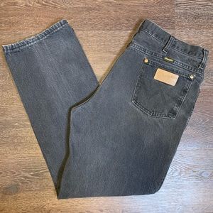 Wrangler Charcoal Black Bootcut Jeans